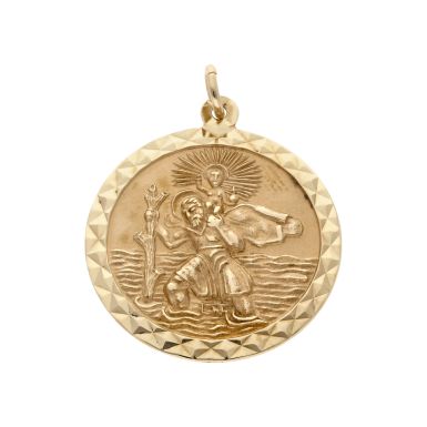 Pre-Owned 9ct Yellow Gold St.Christopher Pendant